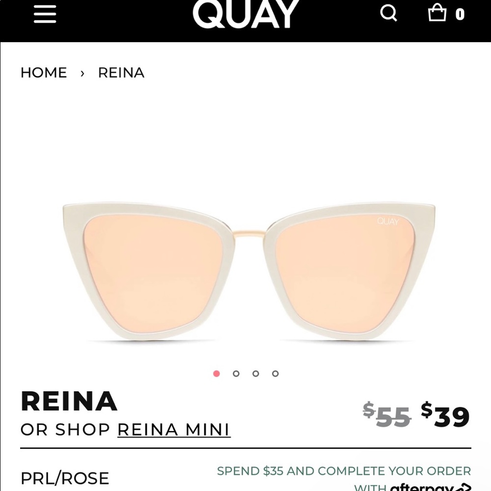 QUAY Reina Sunglasses *Never Worn*